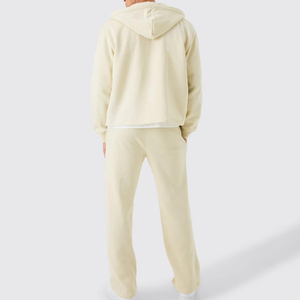 Chándal con cremallera personalizado hecho en fábrica para hombre, chándal de lana de alta calidad, trajes para correr al por mayor, chándal con cremallera para hombre - Product Image 3