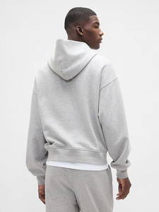 Trendy Gray <b>Hoodie</b> with Versatile Appeal Urban Streetwear Essential Comfort Meets Style Perfect for a Chic Everyday Look - Product Image 3