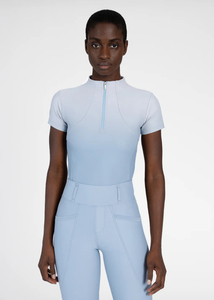 Camiseta de Equitación Ligera de Manga Corta para Mujer, Tejido Elástico Transpirable, Capa Base Deportiva para Montar a Caballo, OEM - Product Image 4