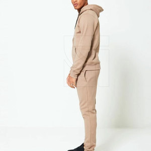 High Quality 100%Cotton Tech Fleece Gym <b>Tracksuit</b> <b>Plain</b> Oversized Two Piece Gym <b>Tracksuit</b> for Men - Product Image 4