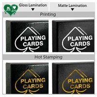 Cartes à jouer personnalisées pour bridge, double jeu avec couleur personnalisée dans une boîte rigide en carton, modèle G005 (TW)