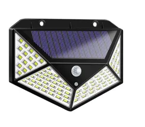 Lampu Solar terbaru, lampu dinding anti air, lampu nirkabel surya, lampu IP65, lampu gerakan Sensor tenaga surya, 3 mode, lampu luar ruangan, 100 LED