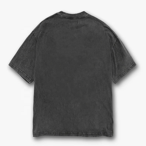 Camiseta de Moda Urbana, 100% Algodón, Tejida, con Logotipo Personalizado, Estilo Vintage, Lavado Ácido, para Hombre - Product Image 3