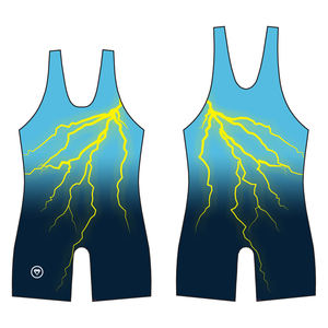 Vêtements de gymnastique extensibles 4 voies légers sur mesure dernière offre Singlet de lutte internationale respirant compétitif - Product Image 1