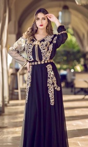 NEW---TRENDY & STYLISH CAFTAN DRESS EMBELLISH WITH BEAUTIFUL CRYSTAL BEADS,GLASS STONE & DABKA WORK ON <b>NET</b> <b>FABRIC</b> @ 2022 - Product Image 2