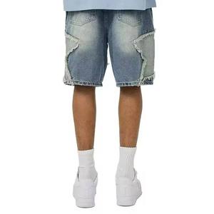 OEM <b>Men's</b> <b>Slim</b> <b>Fit</b> 100% Cotton Denim <b>Shorts</b> High Quality Comfortable Thin Stretch Fabric Casual Summer Style <b>Men's</b> Jeans <b>Shorts</b> - Product Image 3