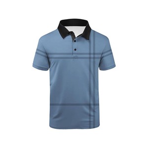Venta Directa de Fábrica al Por Mayor, Camisa de Manga Corta con Solapa para Hombre, Talla Grande, Informal, de Tela de Algodón/Poliéster de Alta Calidad - Product Image 5