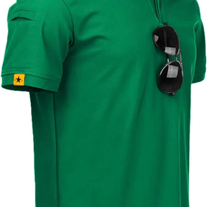 เสื้อกอล์ฟกำหนดเองสวม95% ผ้าโพลีเอสเตอร์5% สแปนเด็กซ์เสื้อโปโลแห้งเร็วเสื้อโปโลสีทึบสำหรับผู้ชาย - Product Image 5