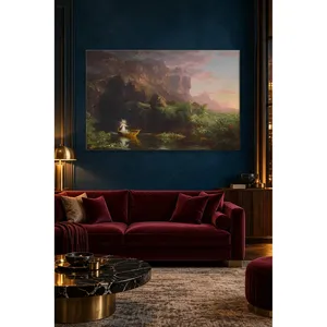 Fida Thomas Cole Le voyage de la vie : Impression sur toile sur le thème de l'enfance - Product Image 3