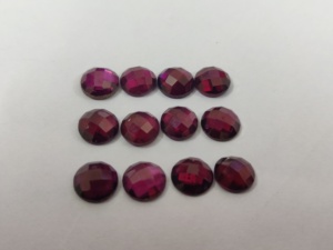 Grenat Rhodolite rose naturel Coupe rose ronde 6mm Grenat rhodolite rose à facettes lâche Coupe rose ronde - Product Image 2