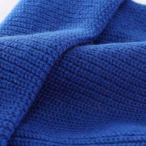 Vente chaude Solide Couleur Hiver Chaud Manchette Patch Broderie logo Hiver Tricoté Designer Personnalisé Bonnet Conception - Product Image 2