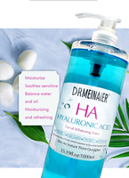 Tonique Visage Anti-Acné 1000ml à l'Acide Hyaluronique – Contrôle du Sébum, Apaisant et Éclatant pour une Peau Hydratée et Rafraîchie