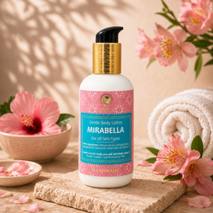 โลชั่นบำรุงผิวกายสมุนไพร Mirabella Blossom Herbal Silk Therapy ขนาด 200 มล. สูตรพรีเมียม ผลิตด้วยมือ สำหรับการดูแลผิวประจำวัน เหมาะสำหรับผู้ใหญ่ (OEM รับผลิตแบรนด์ส่วนตัว) - Product Image 1