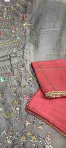 Trajes bordados a mano sin costuras de diseñador moderno para mujeres, moda india, fiestas de estilo tradicional - Product Image 3