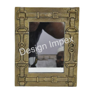 Espejo enmarcado con broca de caballo rectangular con acabado antiguo Espejo ecuestre de lujo moderno más vendido a precios asequibles - Product Image 1