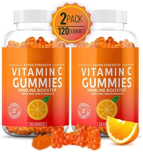 Logo personalizzato integratore di pelle Oem vitamine arancioni gommose per adulti 1000Mg di vitamina C 1 grammo caramelle gommose - Product Image 1