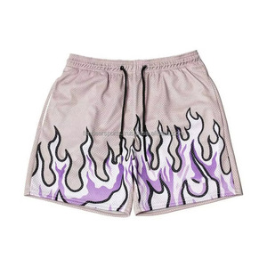 Pantalones Cortos Sublimados Personalizados para Hombre, Diseño Urbano con Estampado de Hojas de Verano, Estilo Bermuda Holgado, Último Diseño 2026 - Product Image 1