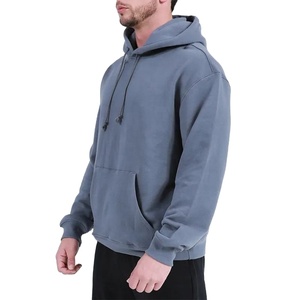 Sudadera con capucha térmica de poliéster y algodón con cremallera completa, estampada a medida, talla grande para hombre, cuello con capucha, temporada de verano 2026 - Product Image 2