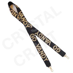 Para Who Dey Bengals, bolso de cuentas de semillas de oro blanco personalizado, correas, correa de monedero con cuentas para bolsos, accesorios de moda - Product Image 5