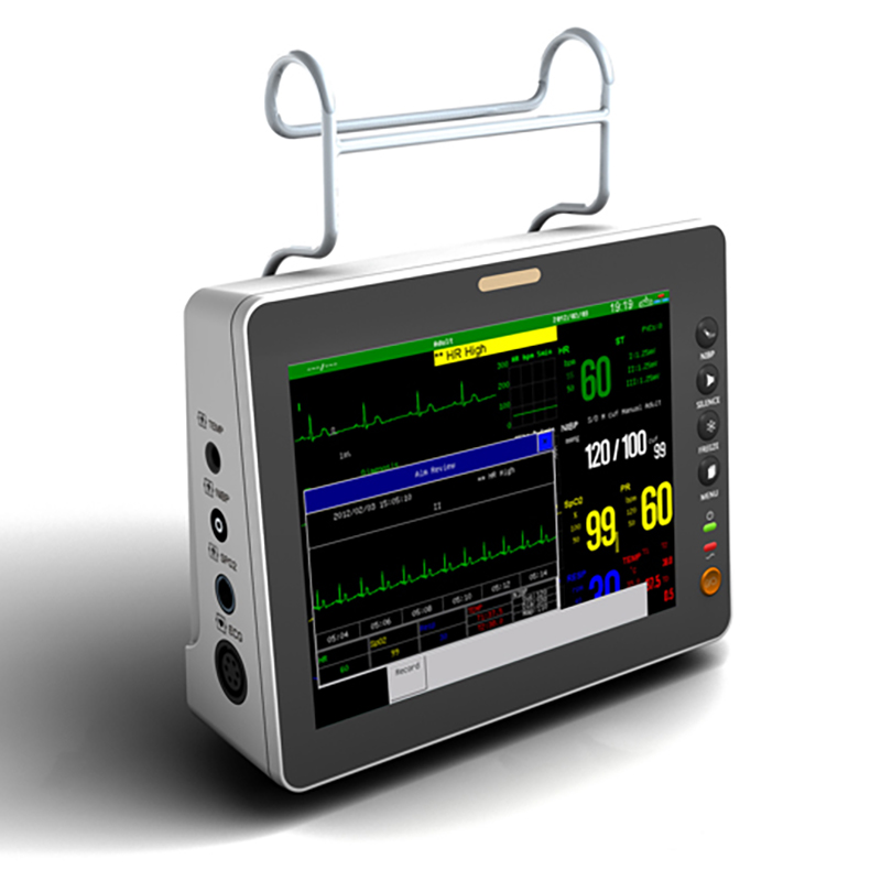 مراقب علامات الحياة الجديد MN-PM003 متعدد المعايير مراقب القلب ECG مع شاشة لمس