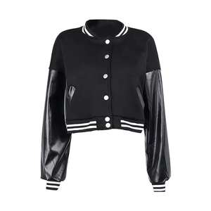 Chaqueta de Béisbol Varsity para Mujer de Alta Calidad, 100% Algodón, Corte Ajustado, Logotipo Personalizado Bordado, Reversible, Ecológica y Transpirable - Product Image 1