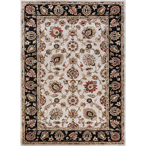 Tapis Kasbah en laine et viscose tufté à la main, motif floral Top-1506, pour chambre à coucher, hauteur de poils moelleux, rectangulaire, pour couloir - Product Image 1