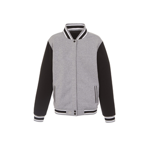Best Selling Men's Letterman Jackets with Stand Collar Front Logo-Price - Product Image 5
