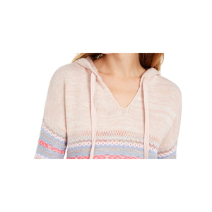 Felpa con Cappuccio American Rag per Ragazzi, Rosa Scuro con Motivo Fair Isle, Taglia Small, Antipilling, in Maglia di Seta per Donna - Product Image 2