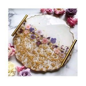 Plato de resina de primera calidad elegante patrón colorido perfecto para mesa de comedor mesa de centro o estilo festivo para servir - Product Image 5