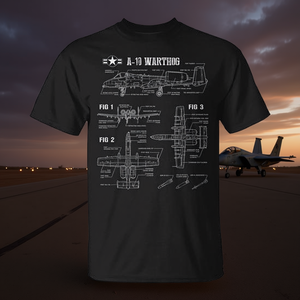 Camiseta promocional con diseño de avión militar A-10 Thunderbolt - Product Image 3