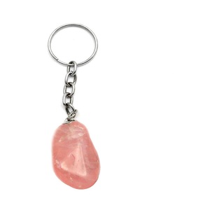 Pierre naturelle de haute qualité dégringolée Quartz Rose Porte-clés Pierre de Guérison Gemme Reiki Guérison Cristal Porte-clés Guérison Grossiste - Product Image 4