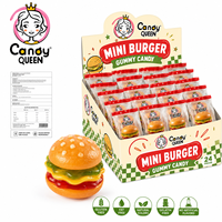 Gomitas de Hamburguesa, Dulces de Gelatina Suave con Forma de Mini Hamburguesa, Empaque a Granel, Empaque Personalizado, Caramelos de Dibujos Animados Multicolores