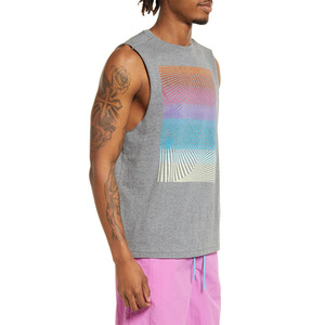 Ventes en gros de débardeurs de musculation tendance, vêtements de sport pour hommes, débardeurs pour entraînements, vêtements de sport personnalisés, spandex/coton, séchage rapide - Product Image 3