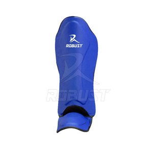 Espinilleras de cuero transpirable para adultos, entrenamiento de boxeo, competición, espinilleras de fútbol con protección profesional - Product Image 5