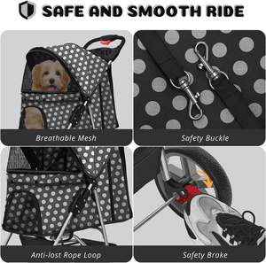 Cochecito de mascotas de diseño moderno, fabricante de cochecito de mascotas estándar americano de diseño clásico, portabebés - Product Image 6
