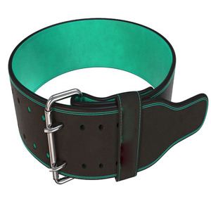 Ceinture en cuir robuste finition daim pour la musculation offrant une adhérence aux vêtements pour éviter le glissement pendant le levage - Product Image 5