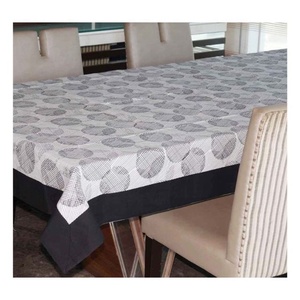 New Beautiful Solid <b>Table</b> Cover Hotels Handmade 100% Organic Cotton Fabric Waterproof Disposable Customized Color Outdoor Use - Product Image 1
