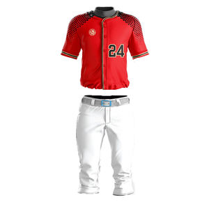 Uniformes de Béisbol Hechos con Material 100% Poliéster QST, Nuevo Modelo de Alta Calidad, Uniformes Personalizados con Nombre para Jugadores de Béisbol y Sóftbol - Product Image 1