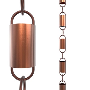 Chaîne de pluie ronde en fer de style américain, nouveau design, avec plusieurs coupelles, pour la décoration de la maison et du jardin - Product Image 1