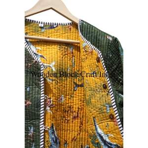 Chaqueta de Fiesta Formal de Secado Rápido, Acolchada con Estampado Floral, de Algodón Suave para Mujer, con Relleno de Algodón, Decoración de Cinturón, Cuello en V, para Toda Temporada - Product Image 5