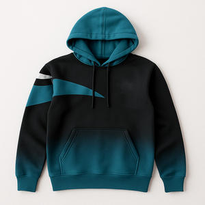 Pull personnalisé OEM 100% coton polaire à capuche panneau respirant teint en couleur unie motif de bricolage saison d'hiver col à capuche fabriqué au Pakistan - Product Image 3