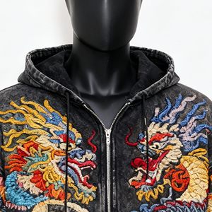 Sweat-shirts d'hiver légers pour hommes avec broderie, 100 % coton, manches longues, écologiques, logo personnalisé, vente en gros - Product Image 2