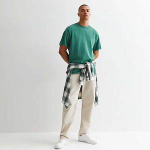 Venta al por mayor mejor ropa de verano de los hombres 100% camisetas de algodón de alta calidad de ajuste suelto impreso camiseta de los hombres con su propio logotipo - Product Image 2