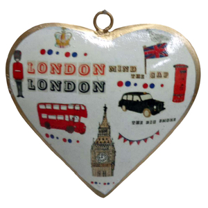 Adorno colgante de pared de Metal de hierro con estampado esmaltado para el hogar y la decoración de Navidad adorno colgante hecho a mano - Product Image 4