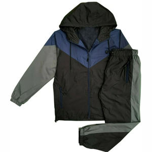 Survêtements en nylon pour hommes de haute qualité coupe-vent impression de logo personnalisé survêtements de sport légers à séchage rapide - Product Image 4