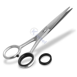 Ciseaux de coupe de cheveux pour hommes de haute qualité en acier inoxydable avec une pointe pointue à lame dentelée - Product Image 1