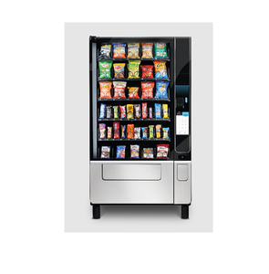 Distributeur automatique de boissons et de collations intelligent avec écran tactile WiFi, paiement par pièces, billets et cartes de crédit, refroidissement par compresseur en acier inoxydable - Product Image 4