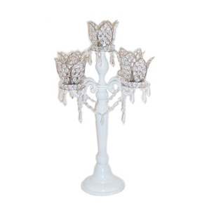 Candélabre plaqué argent pour la décoration d'éclairage de mariage et d'événement bougeoir fait main en métal avec 5 bras de bougie nouveau candélabre - Product Image 4