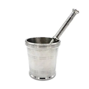 Mortier et pilon en aluminium à broyer à la main Usage pour la cuisine Pilon à mortier pour l'ail et les épices Vente à chaud - Product Image 5