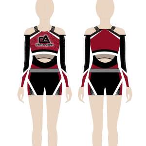 Ensemble d'uniformes de cheerleading, tenue de cheerleading personnalisée pour les spectacles, jupe et haut d'équipe de cheerleading, fournisseur de vêtements de cheerleading - Product Image 6